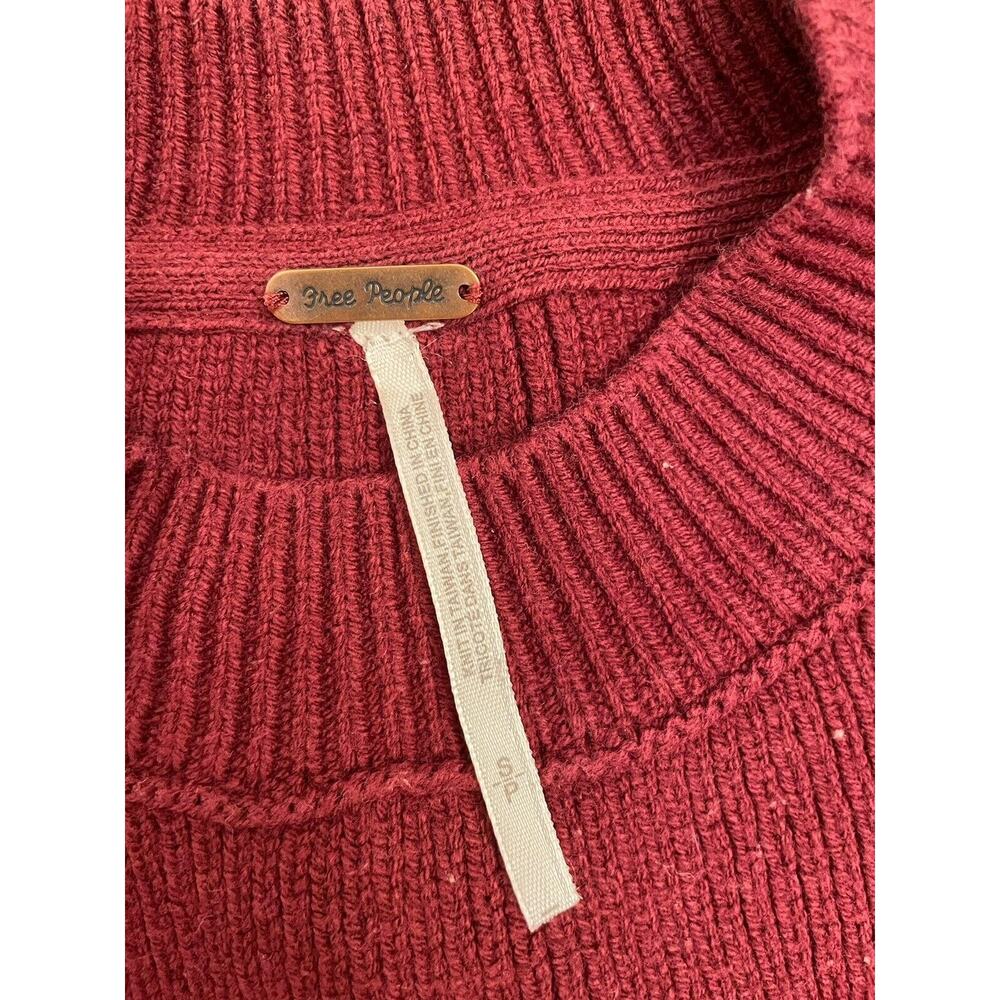 Free People Womens Colorblock Knit Mock Sweater - Picture 3 of 8